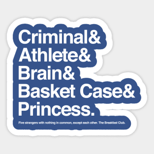 The Breakfast Club Jetset Sticker